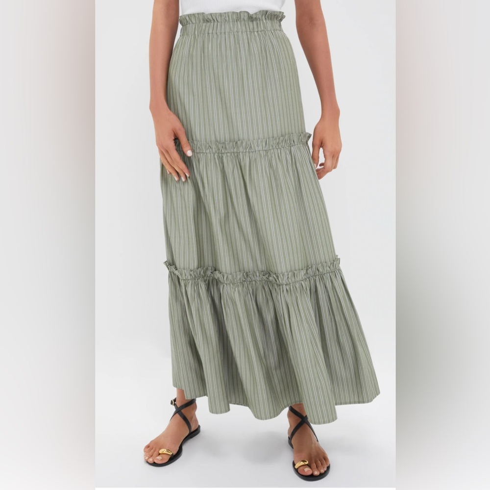 Tuckernuck Green Stripe Prado Skirt